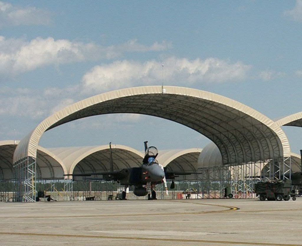 Military Aircraft Fabric Shelter