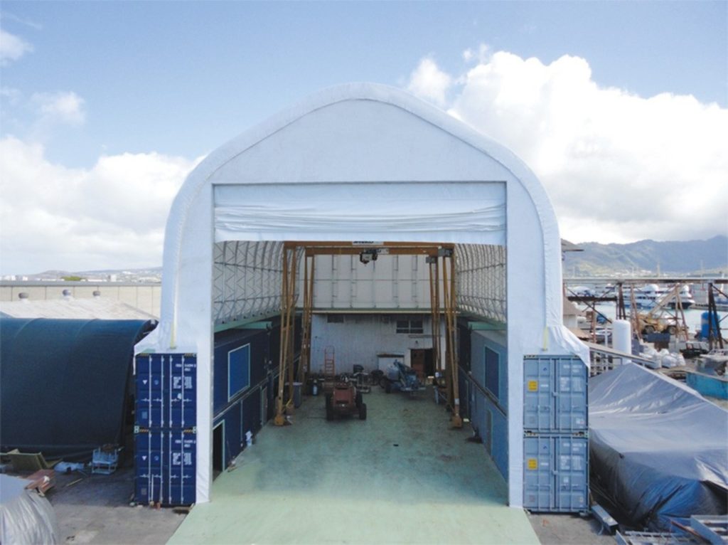 Retractable Roof System for Ports and Marine